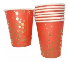 Vasos Poli Papel Con Estrellas