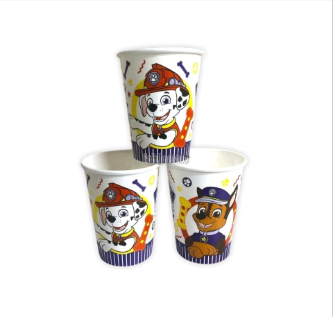 Vasos x8 PAW PATROL