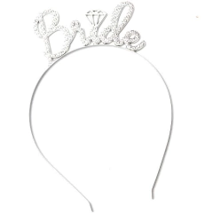 Vincha BRIDE Acero con Strass