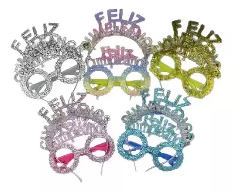 Set Lentes y Vincha Feliz Cumpleaños