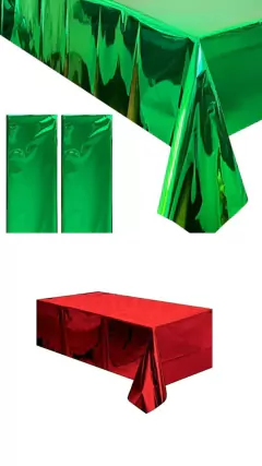 Mantel Metalizado Navidad