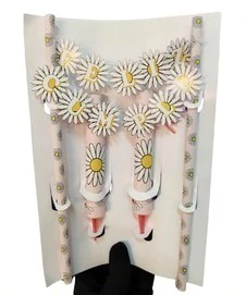 Set Banderín Para Torta y 2 Bengala MARGARITA