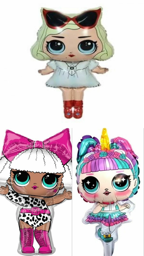Globo Figura Metalizado Grande LOL - comprar online