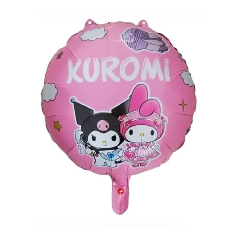 Globo Redondo Metalizado MY MELODY KUROMI