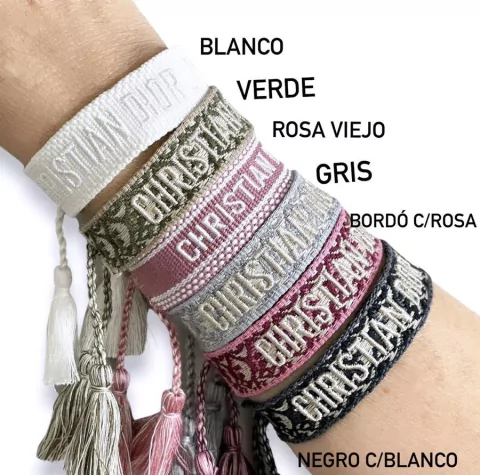 Pulsera CD tejida - comprar online