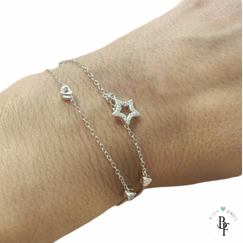 Pulsera Estrella Doble