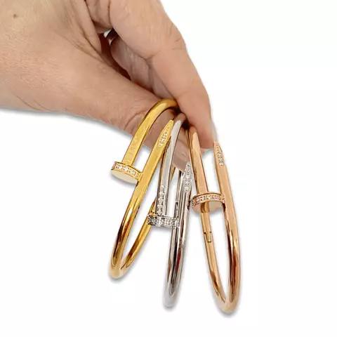 Pulsera Clou cubics 16cm