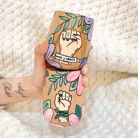 MATE VIVAS Y LIBRES VIOLETA - POR ENCARGUE