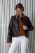 CAMPERA SHAINA TACHAS CHOCO (O130) - tienda online