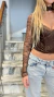 CORSET ENCAJE TIRAS (1123)