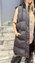 Imagen de CHALECO PUFFER LARGO BLACK (CA36)