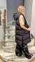 CHALECO PUFFER LARGO BLACK (CA36) - tienda online