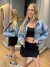 CAMPERA DEMIN CROP DESFL (2010781) - Investidas | Venta Online 
