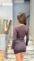 VESTIDO NUDO FRUNCES (9733) - tienda online
