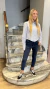 CAMISA MINERVA RAYAS CROP (7606)