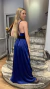 VESTIDO LARGO SATEN V (25-127) - comprar online