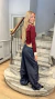 WIDE JEANS FRUNCE (6530)