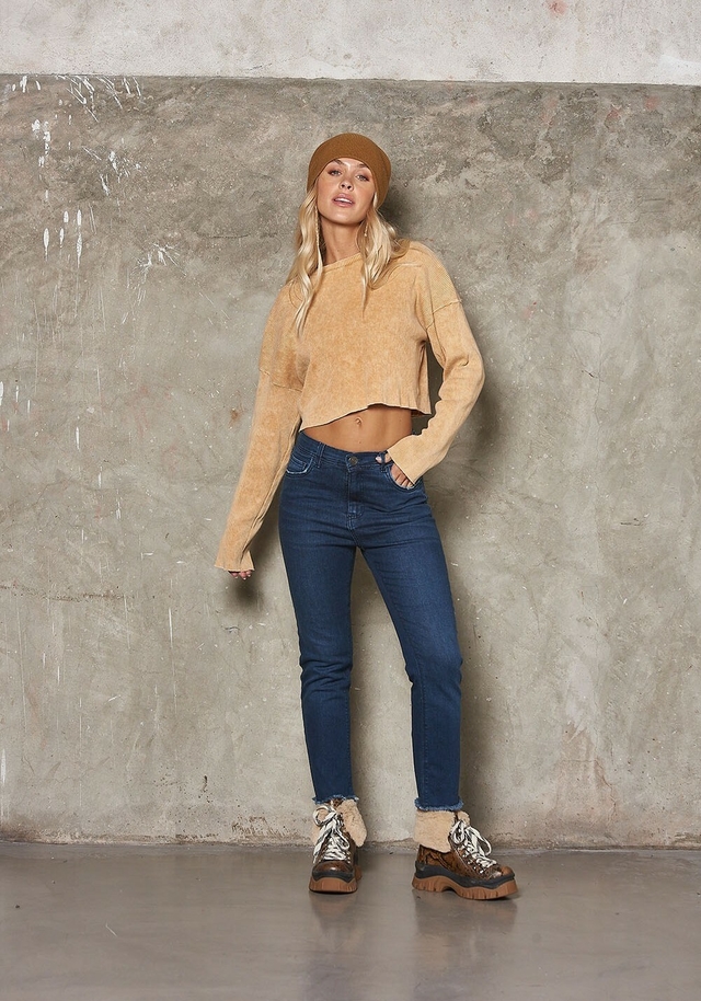 Jeans Recto Desflecado Elastizado _ 39099 thumbnail 2