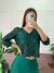 Blusa Lentejuelas Escote V Manga 3/4 Princesa _ 39453