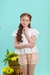 Conjunto - Cores ( verde e Branco )Ref. 762 - Maria Chiclé Kids