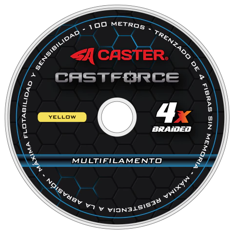 Multifilamento CASTER Castforce 4x 0.14mm 9,1kg 20lb 100m (CONSULTAR COLORES) - comprar online