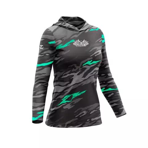 Remera Payo Camo Lady Black - comprar online