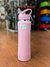 Botellita LUO 750ml con sorbete de acrilico ROSA CLARO