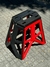 Banqueta/Silla Plegable Grande Rojo/Negro - comprar online