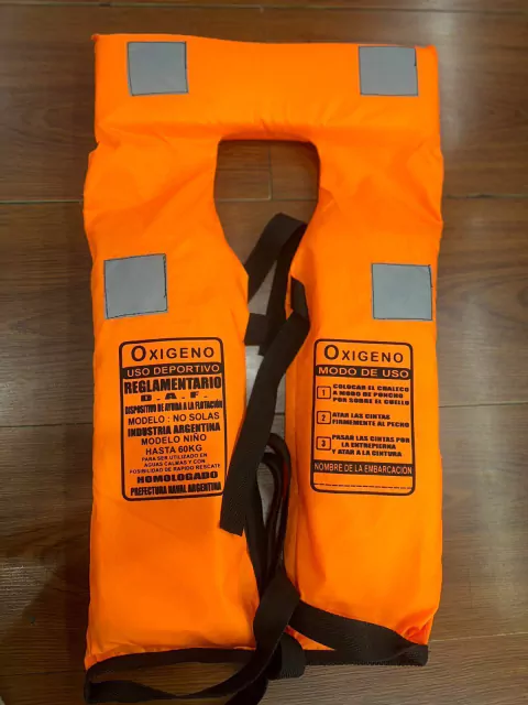 Salvavidas OXIGENO niños hasta 60kg