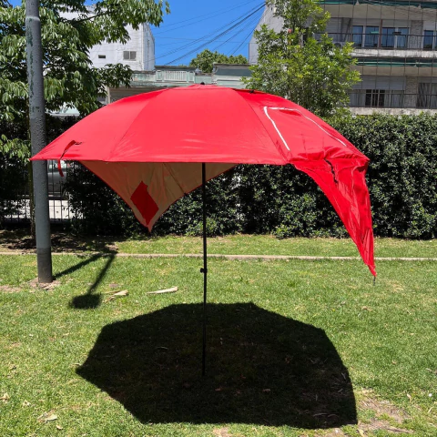 Sombrilla Bamboo con alas 2x1 refugio media carpa! - comprar online