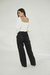 PANTALON CARGO DE PU NEGRO OSSIRA en internet