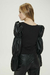 BLUSA PUNTO ROMA MANGAS DE CUERO OSSIRA en internet