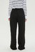 PANTALÓN ANCHO CON TAJO NEGRO LYCRA OSSIRA - tienda online
