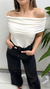 BLUSA DE MICROFIBRA HOMBROS DESCUBIERTOS NOEMI PAZ en internet