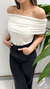 BLUSA DE MICROFIBRA HOMBROS DESCUBIERTOS NOEMI PAZ - OSSIRA EL SOBERBIO  - NOEMI PAZ 