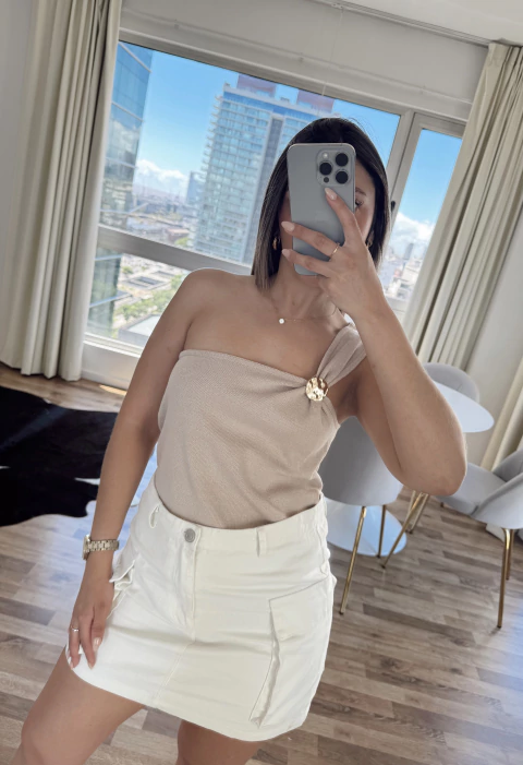 BLUSA TEJIDA UN SOLO HOMBRO VREELAND