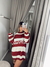 SWEATER JACQUARD RYTHM CHERRY/CRUDO OSSIRA - comprar online