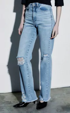 Jean Straight Bigote Roturas PIETA - tienda online