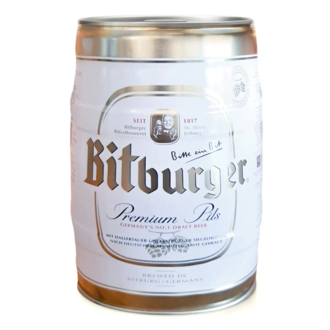 BITBURGER BARRIL DE CERVEZA 5 LITROS