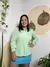 Blusa Bata Boho VERDE ABACATE - comprar online