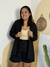 Maxi Camisa Com Mangas Longas PRETA - comprar online
