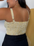 Cropped Com Recorte no Busto e Lastex Costas LISTRA OFF - comprar online