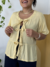 Blusa Bata Laços AMARELO MANTEIGA na internet