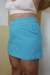 Short-Saia com Bolsos em LINHO AZUL HIDRA