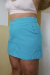 Short-Saia com Bolsos em LINHO AZUL HIDRA