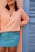 Imagem do Short-Saia com Bolsos em LINHO AZUL HIDRA