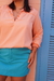 Short-Saia com Bolsos em LINHO AZUL HIDRA - comprar online