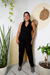 Calça Cenoura Com Ziper Frete PRETO