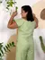 Blusa Cropped Com Botões VERDE - loja online