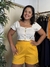 Bermuda Alfaiataria Pregas AMARELO - loja online